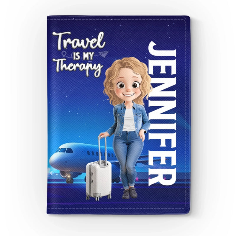 Custom Passport Cover, Passport Holder - Personalized Summer Vacation And Travel Gifts For Women, Men - Born To Roam, Not To Stay