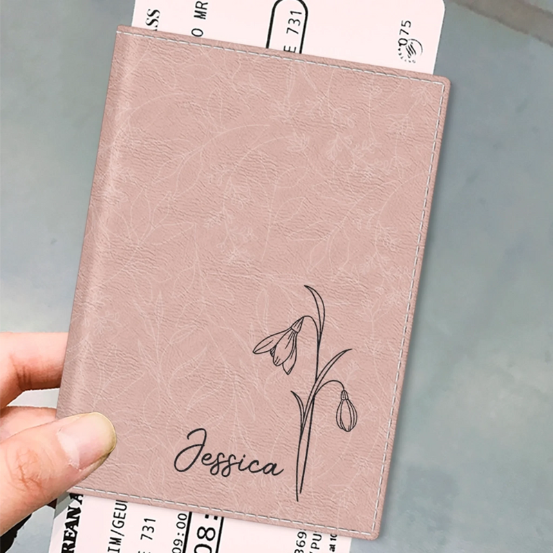 Custom Passport Cover, Passport Holder - Personalized Summer Vacation And Travel Gifts For Women, Men - She Travels, She Conquers