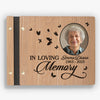 Custom Photo Wooden Scrapbook - Personalized Memorial Sympathy Gifts For Loss Of Mom, Dad - Together In Memory
