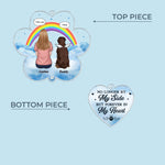 Custom Wind Chime With Acrylic Charms - Personalized Pet Memorial Gifts For Dog Lovers - Pawprints On My Soul