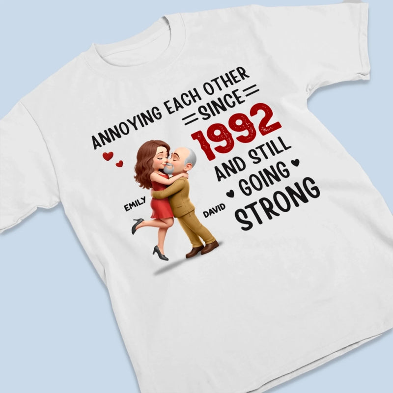 Custom Unisex T-shirt, Premium T-shirt, Hoodie - Personalized Anniversary Wedding Gifts For Husband And Wife, Him And Her - Loving You Is My Favorite Chaos