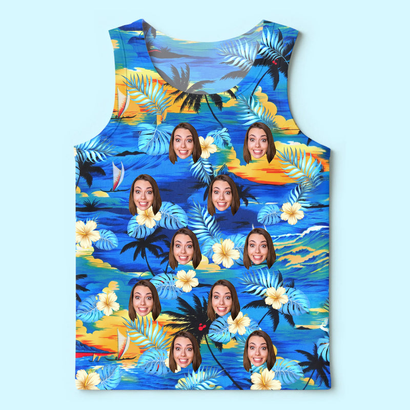 Custom Photo Tanktop - Personalized Summer Vacation And Travel Gifts For Family, Dog Cat Lovers - Wear The Laughs Everywhere