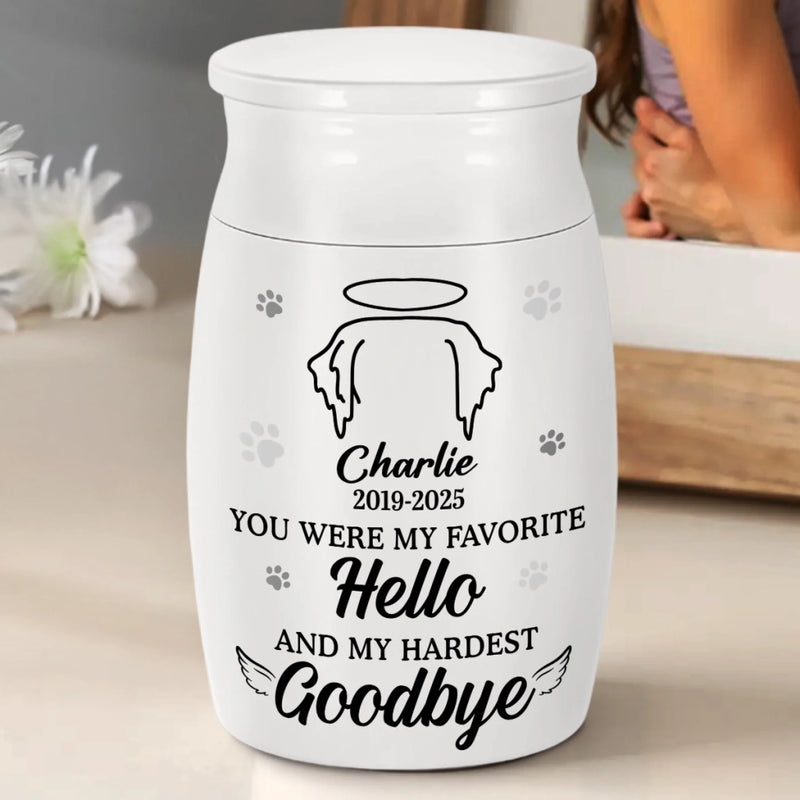 Custom Decorative Urn - Personalized Pet Memorial Gifts For Dogs, Cats - Love Lives On Always