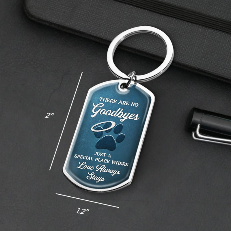Custom Photo Keychain - Personalized Pet Memorial  Gifts For Dogs, Cats - My Guardian Angel