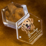 Custom Photo Pet Fur Keepsake - Personalized Pet Memorial Gifts For Dog Lovers - Always In My Heart