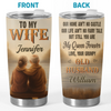 Custom Tumbler - Personalized Anniversary Wedding Gifts For Husband And Wife, Him And Her - Soulmates Forever