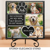 Custom Photo Honoring Memories That Keep Us Close - Memorial Personalized Custom Square Shaped Stone With Stand - Sympathy Gift For Pet Owners, Pet Lovers