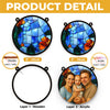 Custom Photo Window Hanging Suncatcher Ornament - Personalized Birthday Gifts For Mom, Dad, Kids - Together Is Our Happy Place
