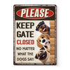 Custom Home Decor Metal Sign - Personalized  Birthday Gifts For Dog Lovers, Dog Dad And Mom - Beware Of Canine Charmers