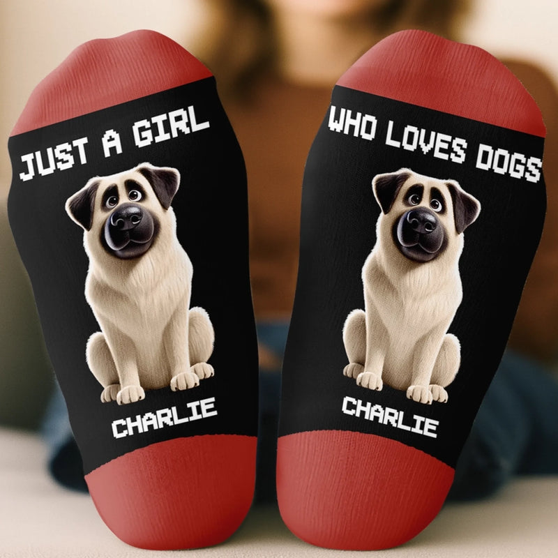 Custom Crew Socks - Personalized Birthday Gifts For Dog Lovers, Dog Dad And Mom - My Dog, My Therapist