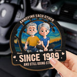 Custom Car Visor Clip - Personalized Anniversary Wedding Gifts For Husband, Wife, Couple - Old But Gold, Weird But Together
