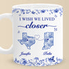 Custom Mug - Personalized Best Friend Birthday Gifts For Women - I Wish We Lived Closer