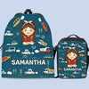 Custom Kids Backpack, Water Bottle, Lunch Bag - Personalized Back To School Gifts For Kids - Confidence, Kindness, Strength For Life