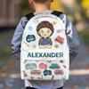 Custom Kids Backpack, Water Bottle, Lunch Bag - Personalized Back To School Gifts For Kids - I Am Kind, I Am Grateful
