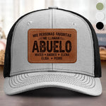 Sombrero Con Parche De Cuero Con Forma Personalizada - Regalos De Cumpleaños Personalizados Para Grandpa - Abuelo Cariñoso Siempre A Tu Lado