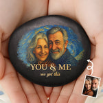 Custom Photo Printed Rock - Personalized Anniversary Wedding Gifts For Couple, Husband, Wife - Endless Love, Endless Us