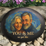 Custom Photo Printed Rock - Personalized Anniversary Wedding Gifts For Couple, Husband, Wife - Endless Love, Endless Us