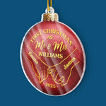Custom Acrylic Ornament - Personalized Anniversary Christmas Wedding Gifts For Couple - First Christmas, Forever To Go