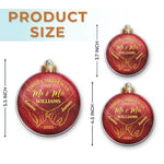 Custom Acrylic Ornament - Personalized Anniversary Christmas Wedding Gifts For Couple - First Christmas, Forever To Go