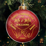 Custom Acrylic Ornament - Personalized Anniversary Christmas Wedding Gifts For Couple - First Christmas, Forever To Go