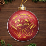 Custom Acrylic Ornament - Personalized Anniversary Christmas Wedding Gifts For Couple - First Christmas, Forever To Go