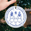 Custom Ceramic Ornament - Personalized Best Friend Christmas Birthday Gifts For Women, Besties, Sisters, BFF - Our Friendship Is Endless