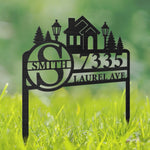 Custom Metal Garden Stake - Personalized Birthday Gifts For Family - Home Sweet Home Awaits
