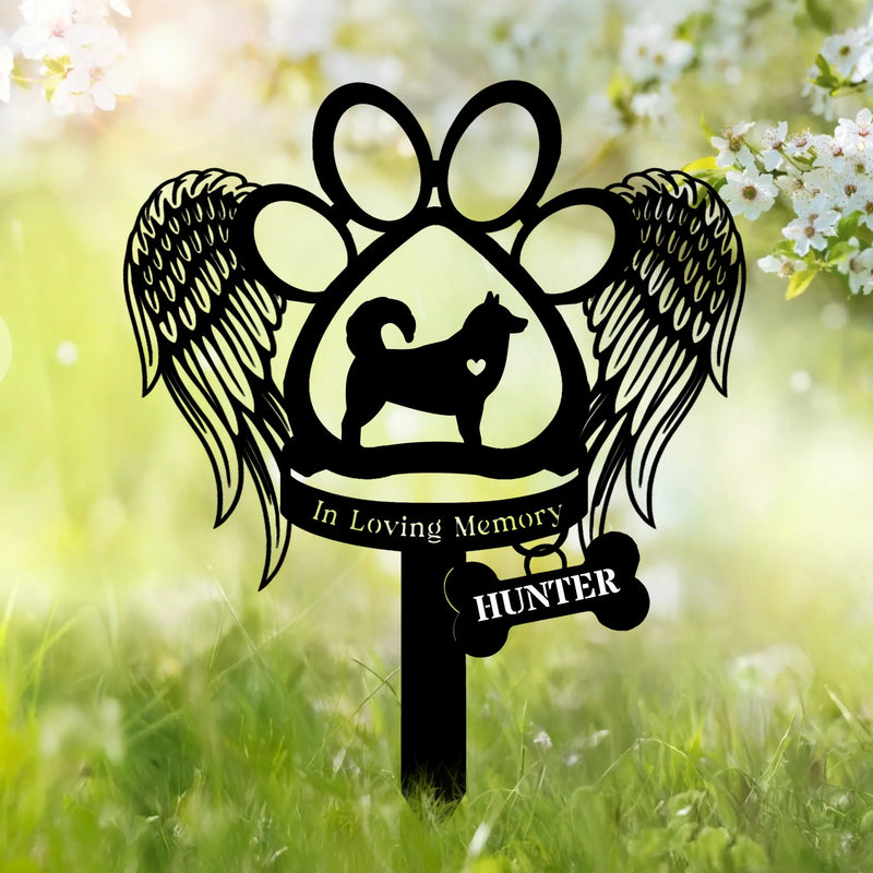 Custom Metal Garden Stake - Personalized Pet Memorial Sympathy Gifts For Dogs, Cats - Forever In Our Hearts