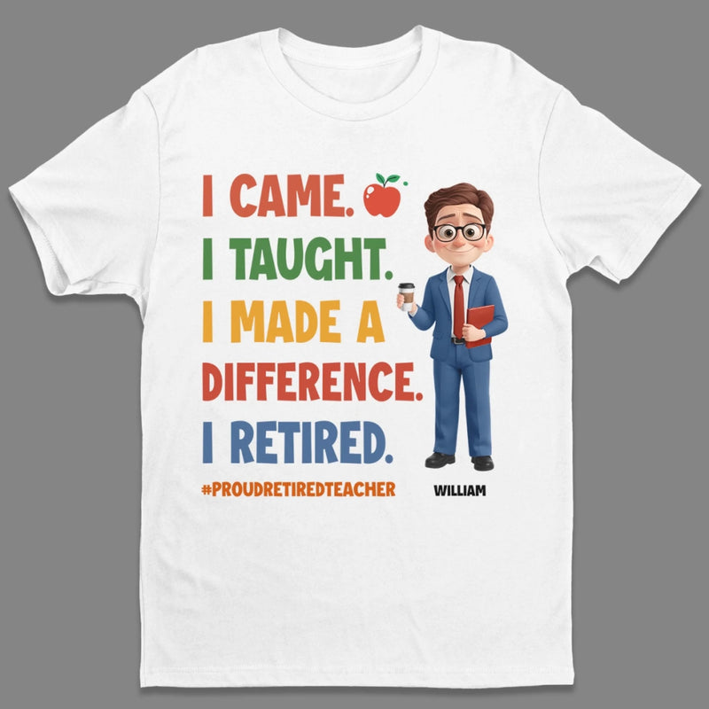 Custom Classroom Decor Unisex T-shirt, Premium T-shirt, Hoodie - Personalized Retirement Gifts For Teachers - Life After The Last Lesson