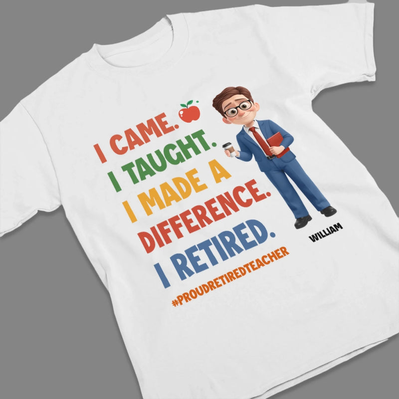 Custom Classroom Decor Unisex T-shirt, Premium T-shirt, Hoodie - Personalized Retirement Gifts For Teachers - Life After The Last Lesson