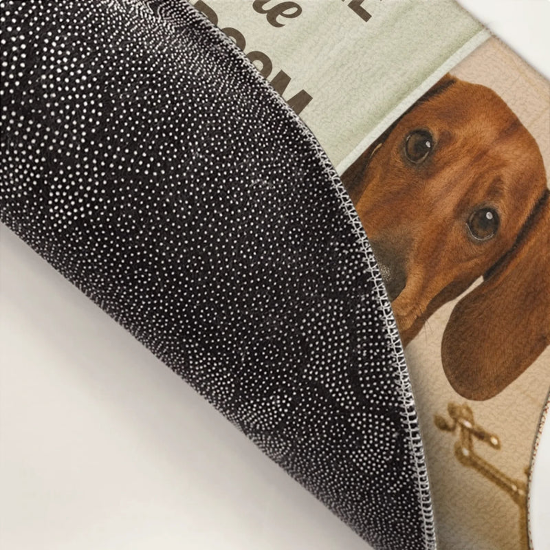 Custom Photo Home Decor Decorative Mat - Personalized Birthday Gifts For Dog Cat Lovers, Dog Dad And Mom, Cat Owners - Bathroom Buddy On Duty