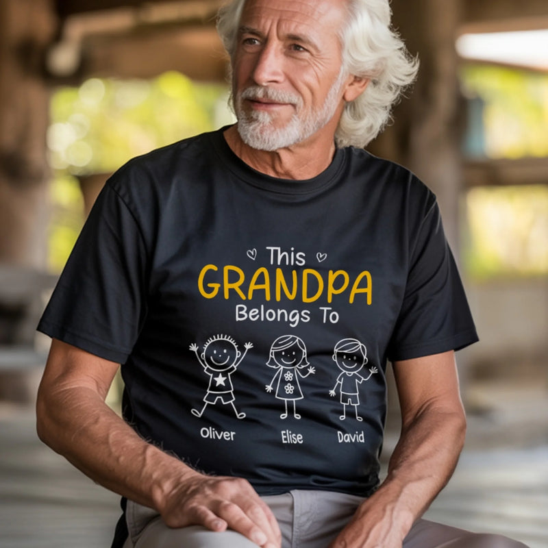 Custom Unisex T-shirt, Premium T-shirt, Hoodie - Personalized Birthday Gifts For Dad, Grandpa - Promoted To Grandpa