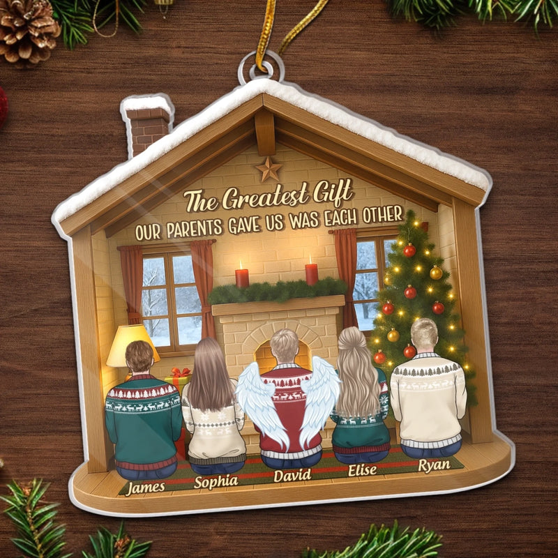 Custom Acrylic Ornament - Personalized Christmas Birthday Gifts For Brother, Sister - Side By Side Since Day One