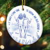 Custom Ceramic Ornament - Personalized Best Friend Christmas Birthday Gifts For Women, Besties, Sisters, BFF - Friendship That Ages Like Fine Wine