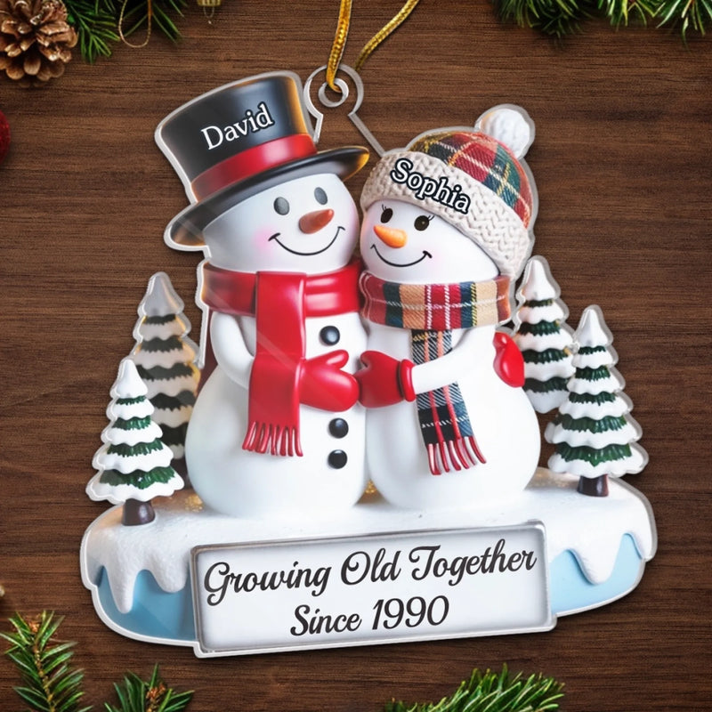 Custom Acrylic Ornament - Personalized Anniversary Christmas Wedding Gifts For Husband And Wife, Him And Her - Love’s Sweetest Tradition