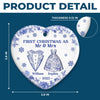 Custom Ceramic Ornament - Personalized Anniversary Christmas Wedding Gifts For Husband And Wife, Him And Her - The Christmas We Became Mr And Mrs