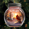 Custom Photo Acrylic Ornament - Personalized Christmas Memorial Sympathy Gifts For Loss Of Mom, Dad - With Me Forevermore