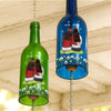 Custom Wine Bottle Wind Chime - Personalized Best Friend Birthday Gifts For Women, Besties, Sisters, BFF - Side By Side, Heart To Heart