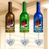 Custom Wine Bottle Wind Chime - Personalized Best Friend Birthday Gifts For Women, Besties, Sisters, BFF - Side By Side, Heart To Heart
