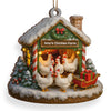 Custom Wood Ornament - Personalized Christmas Birthday Gifts For Women, Men - Merry Chickmas