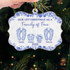 Custom Benelux Shaped Acrylic Ornament - Personalized Christmas Birthday Gifts For Mom, Dad, Kids - A Little Family, A Lot Of Love