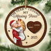 Custom Double Layer Wooden Ornament - Personalized Anniversary Christmas Wedding Gifts For Husband And Wife, Him And Her - Puzzle Of Love, Solved With You
