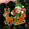 Custom Photo Acrylic Ornament - Personalized Christmas Birthday Gifts For Kids - Sleigh Bells Fun