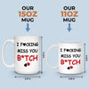 Custom Mug - Personalized Best Friend Birthday Gifts For Women, Besties, Sisters, BFF - Besties Make Life Brighter