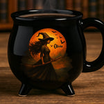 Custom Witch Cauldron Coffee Mug - New Arrival, Personalized Halloween Witchy Gifts For Besties, Sisters, BFF - Witching You A Wicked Brew AMZ