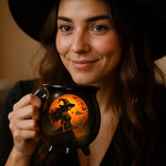 Custom Witch Cauldron Coffee Mug - New Arrival, Personalized Halloween Witchy Gifts For Besties, Sisters, BFF - Witching You A Wicked Brew AMZ
