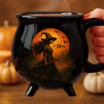 Custom Witch Cauldron Coffee Mug - New Arrival, Personalized Halloween Witchy Gifts For Besties, Sisters, BFF - Witching You A Wicked Brew AMZ