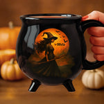 Custom Witch Cauldron Coffee Mug - New Arrival, Personalized Halloween Witchy Gifts For Besties, Sisters, BFF - Witching You A Wicked Brew AMZ