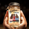 Custom Mason Jar Light - Personalized Christmas Best Friend Birthday Gifts For Women, Besties, Sisters, BFF - We Rock This World