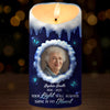 Custom Photo LED Candle - Personalized Christmas Memorial Sympathy Gifts For Loss Of Mom, Dad - Always In My Heart